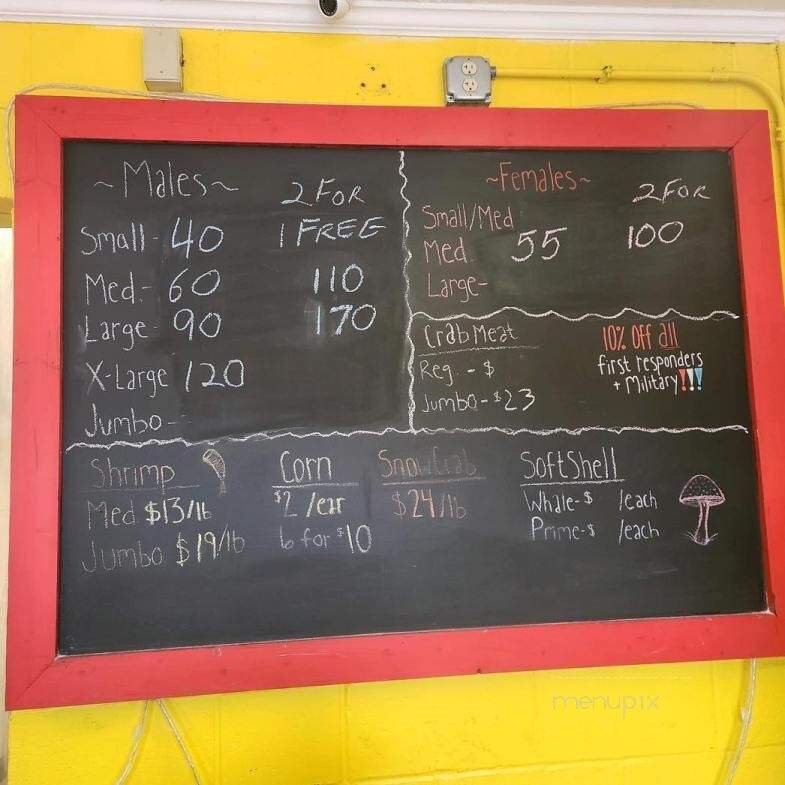 Jac's Crabs - Abingdon, MD menu_pic