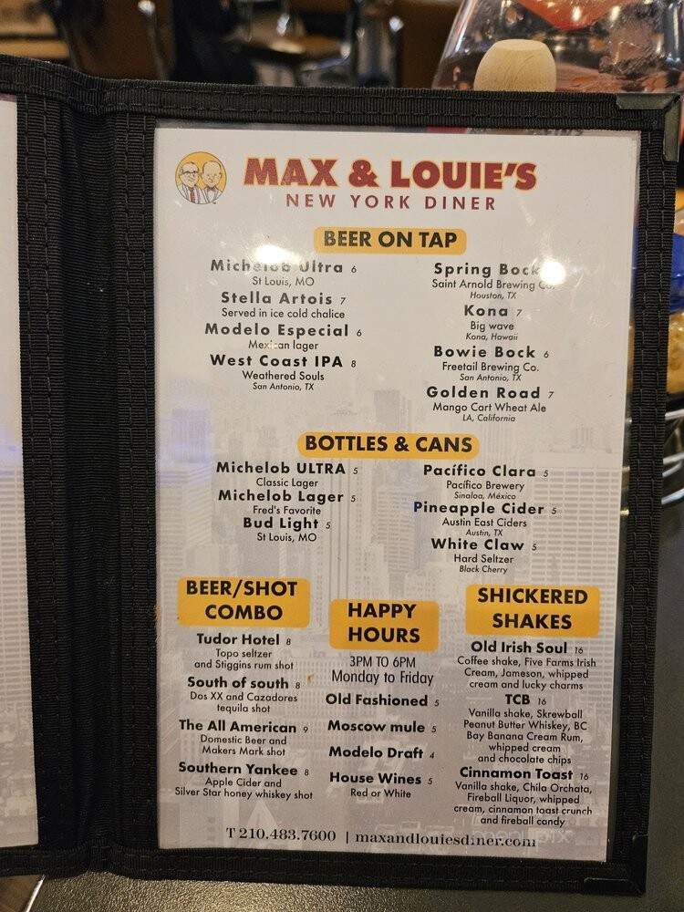 Max & Louie's NY Diner - San Antonio, TX