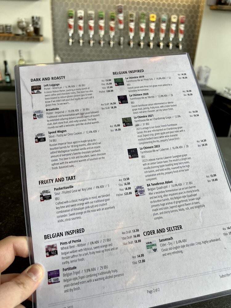 Angry Scotsman Brewing - Oklahoma City, OK menu_pic