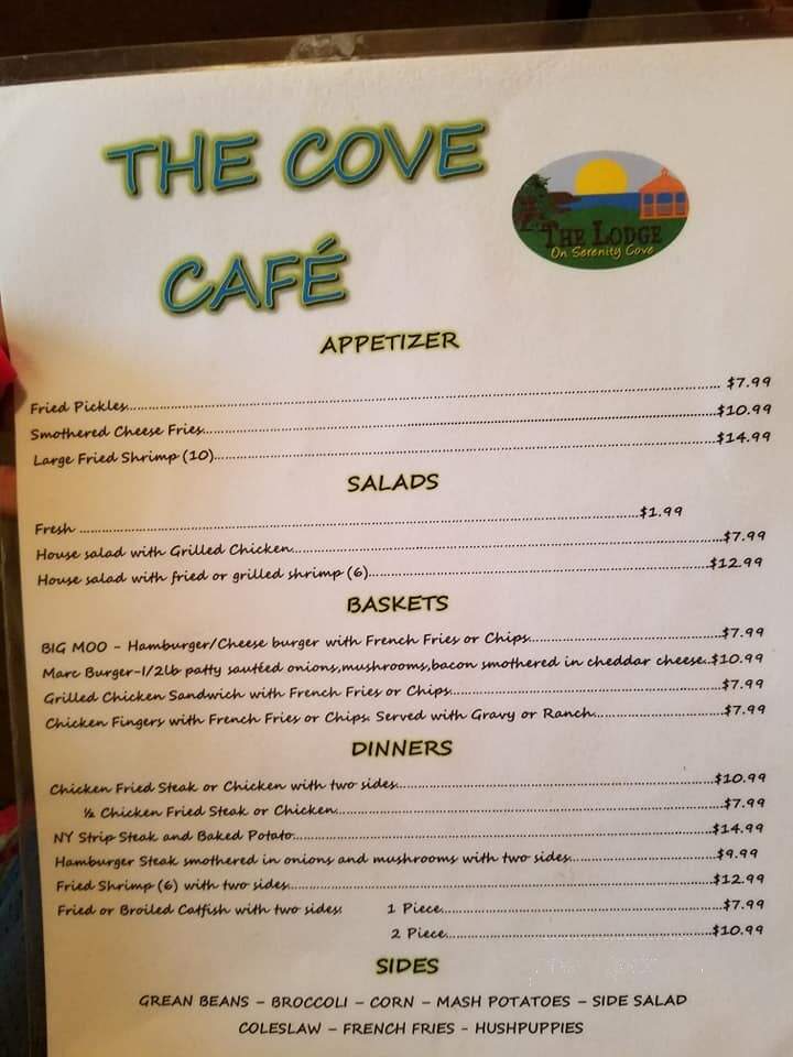 The Cove Cafe - Whitney, TX
