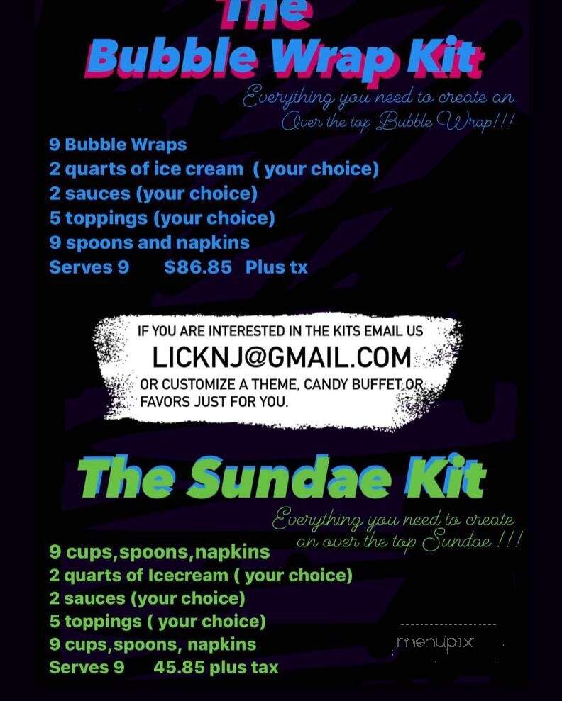 Lick - Swedesboro, NJ menu_pic