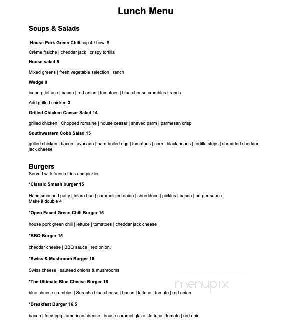 The Local Table - Colorado Springs, CO menu_pic