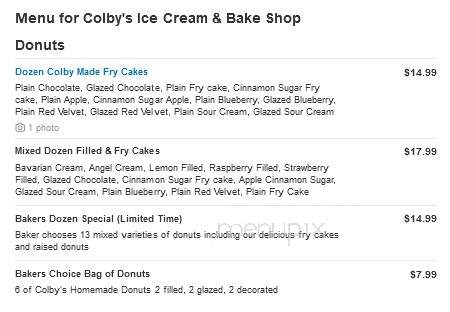 Colby's Ice Cream & Bake Shop - Rush, NY