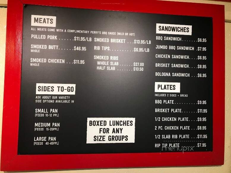 Perrys BBQ & Catering - Paris, TN menu_pic