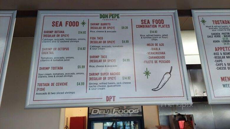 Taqueria Don Pepe - Fresno, CA menu_pic