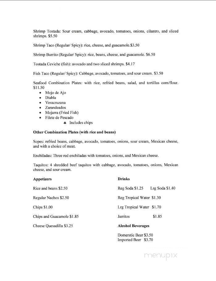 Taqueria Don Pepe - Fresno, CA menu_pic