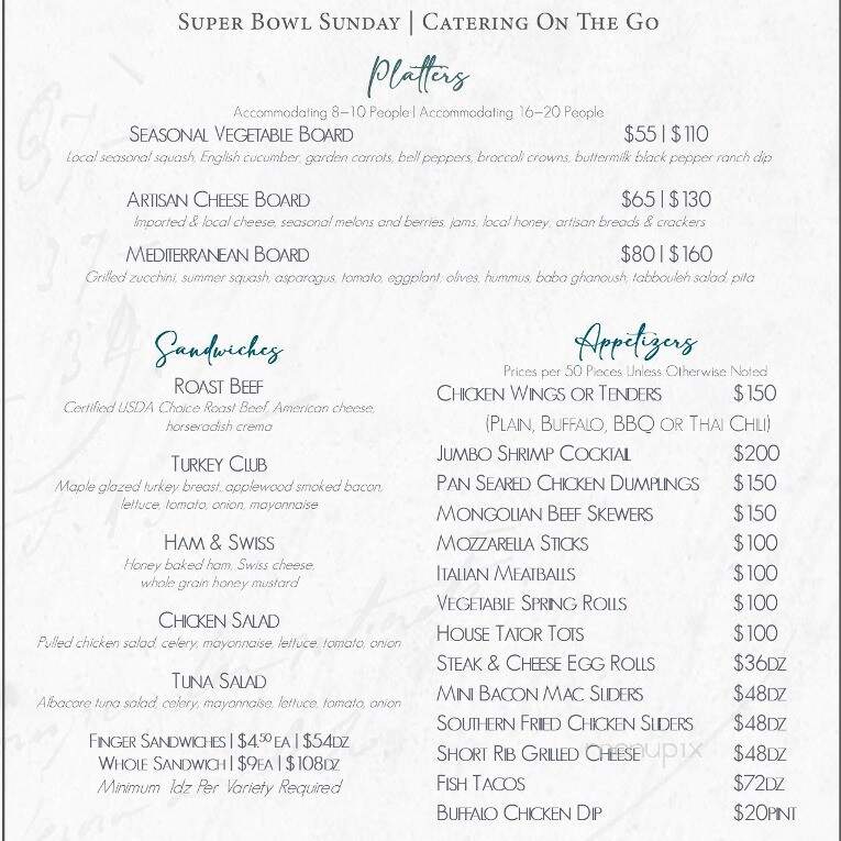 The Greenside Grille at South Shore Country Club - Hingham, MA menu_pic