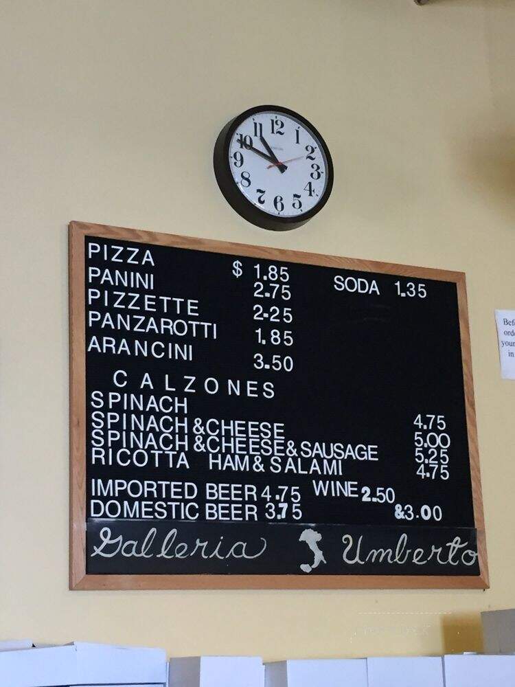 Galleria Umberto - Boston, MA menu_pic