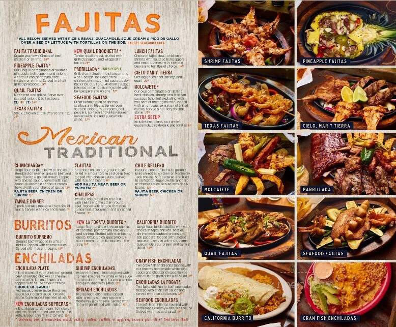 La Fogata - Texarkana, AR menu_pic