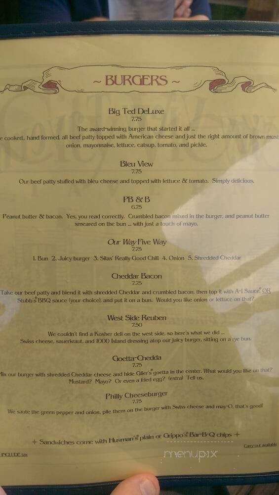 City View Tavern - Cincinnati, OH menu_pic