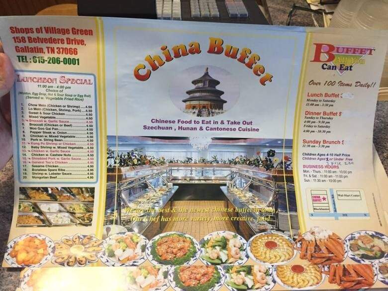China Buffet - Gallatin, TN menu_pic