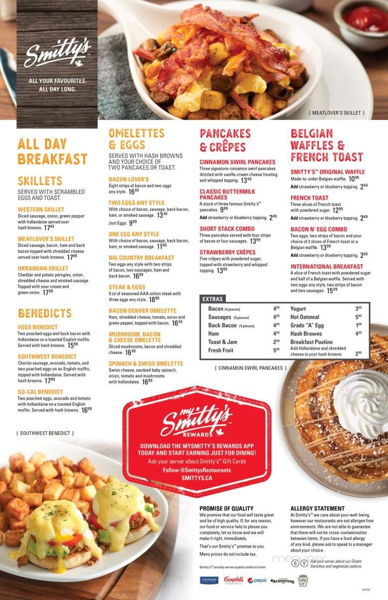 Smitty's Family Restaurant - Parksville, BC menu_pic