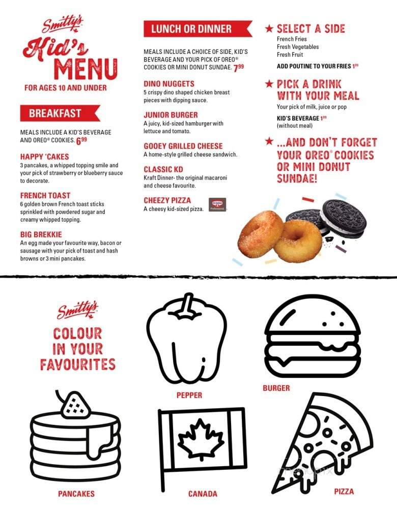 Smitty's Family Restaurant - Parksville, BC menu_pic