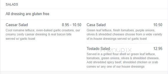 Amigos Cantina - Saskatoon, SK menu_pic
