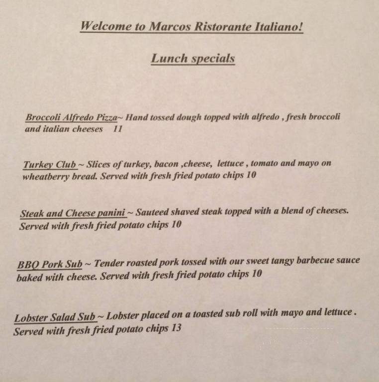 Marco's Restaurant - Lewiston, ME