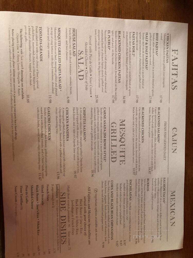 Border Cafe - Saugus, MA menu_pic