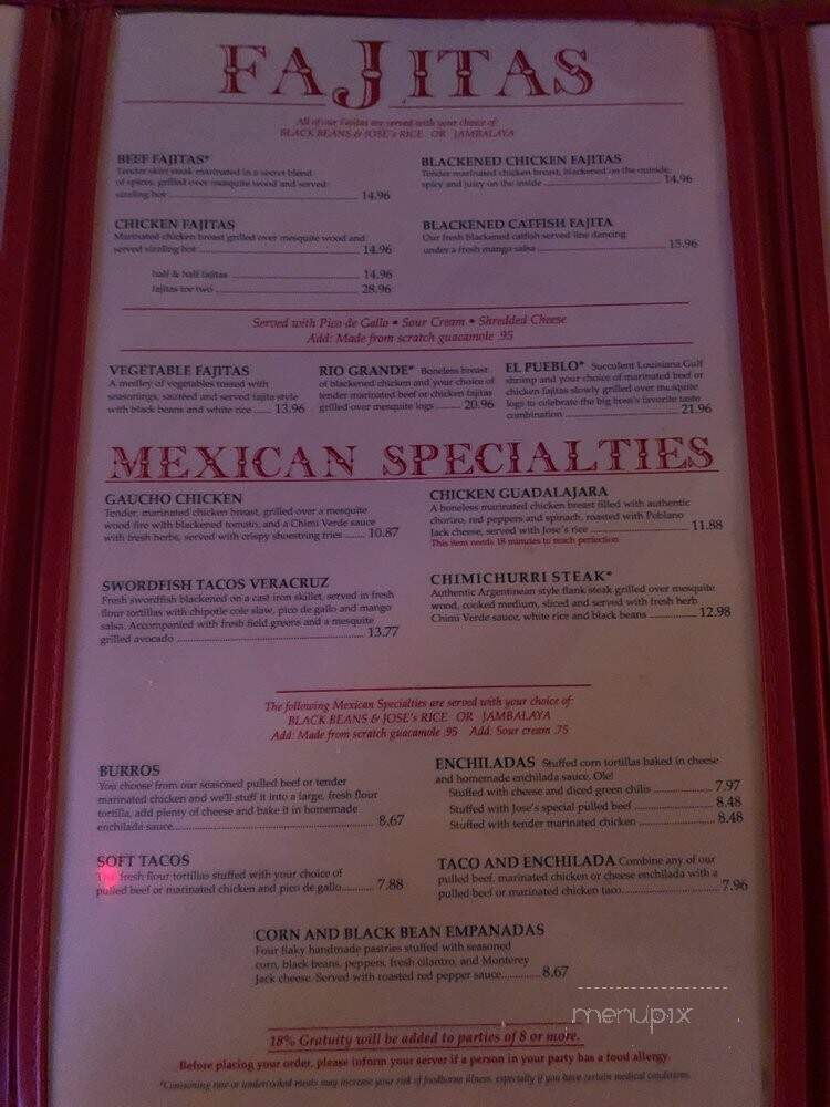 Border Cafe - Saugus, MA menu_pic