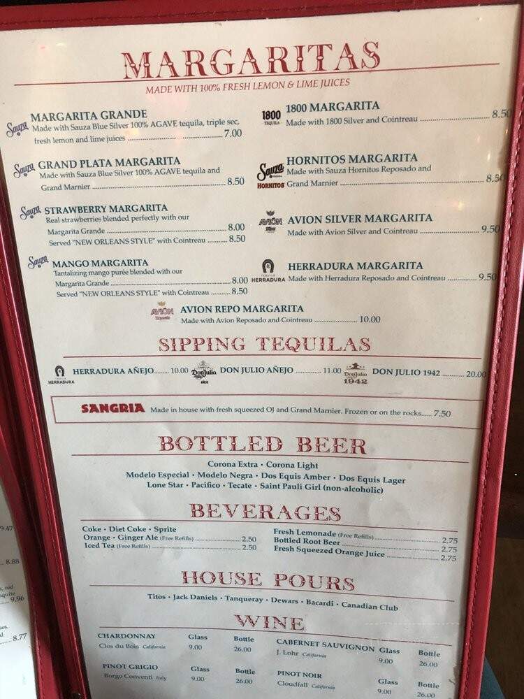 Border Cafe - Saugus, MA menu_pic
