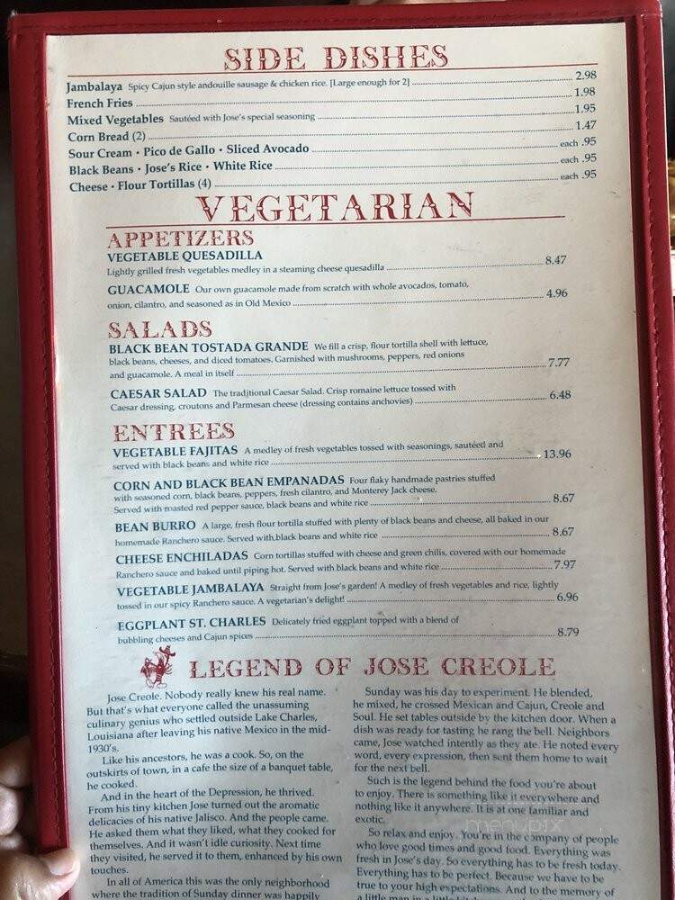Border Cafe - Saugus, MA menu_pic