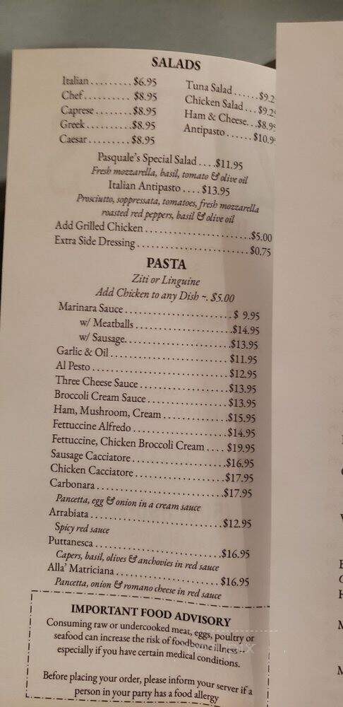 Ziti's - Westborough, MA menu_pic