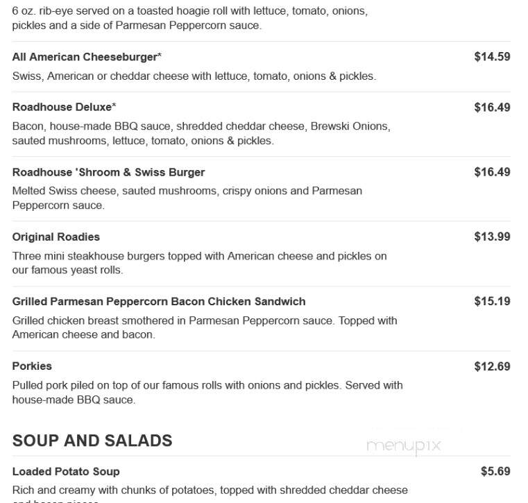 Logan's Roadhouse - Decatur, AL menu_pic
