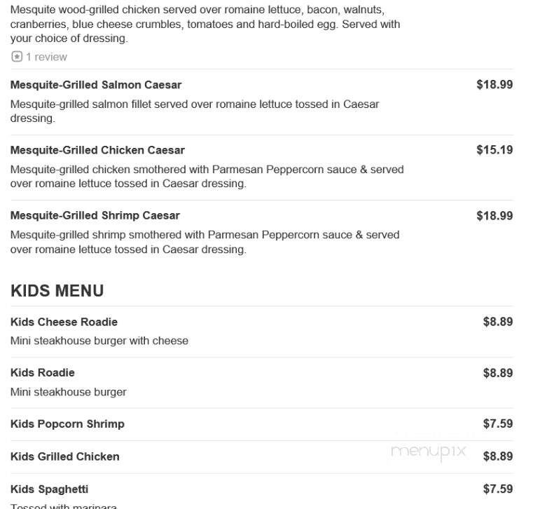 Logan's Roadhouse - Decatur, AL menu_pic