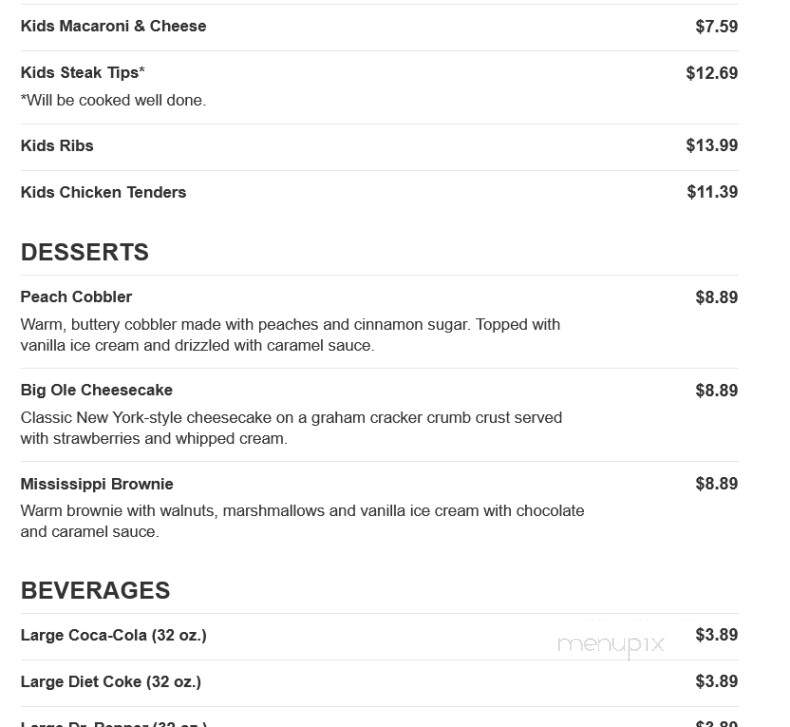 Logan's Roadhouse - Decatur, AL menu_pic