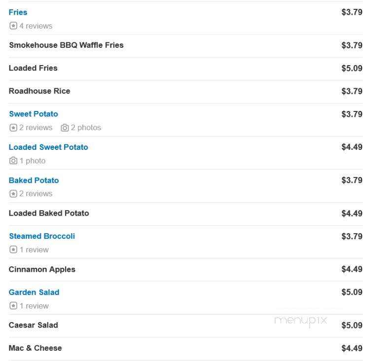 Logan's Roadhouse - Decatur, AL menu_pic