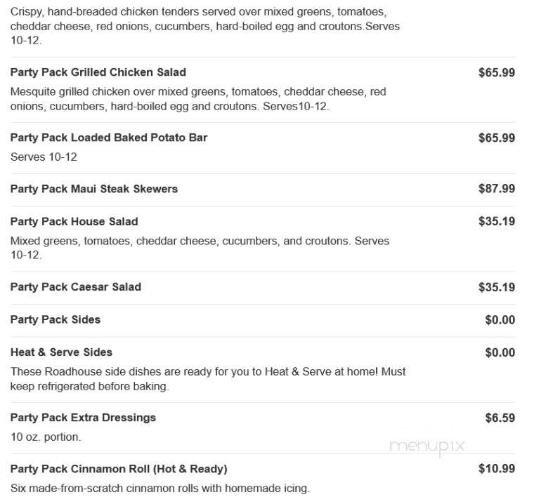 Logan's Roadhouse - Decatur, AL menu_pic