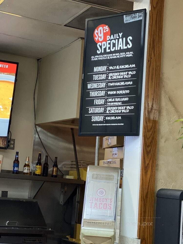 Jimboy's Tacos - Marysville, CA menu_pic