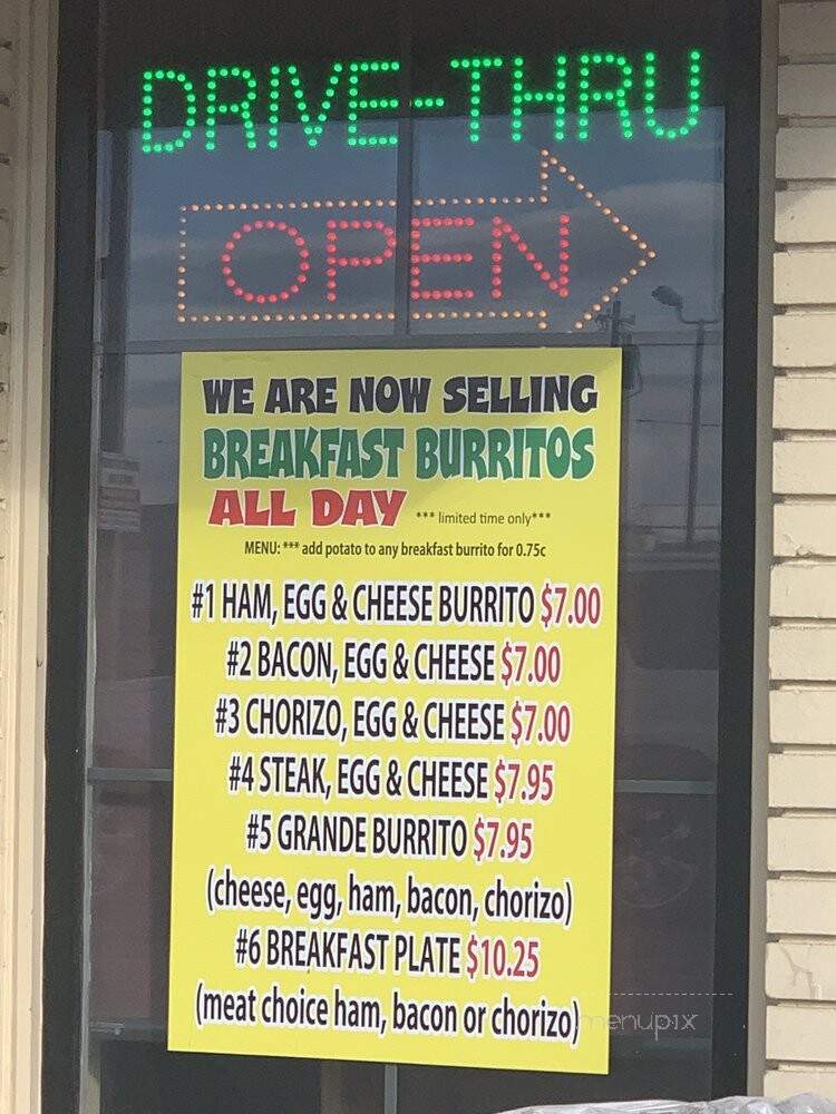 Jimboy's Tacos - Marysville, CA menu_pic