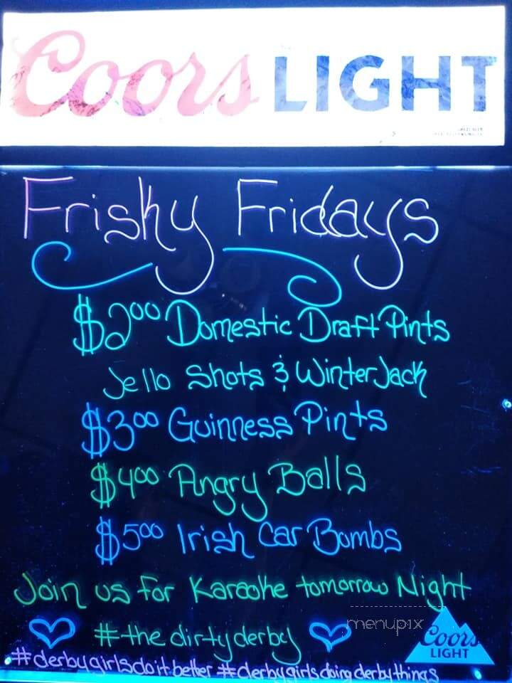 The Brown Derby Pub - Jacksonville, NC menu_pic