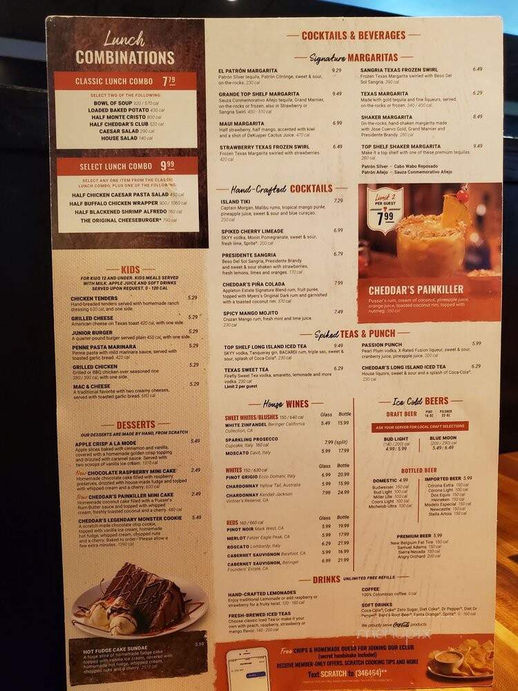 Cheddar's Scratch Kitchen - Tampa, FL menu_pic