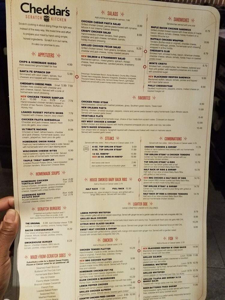 Cheddar's Scratch Kitchen - Tampa, FL menu_pic