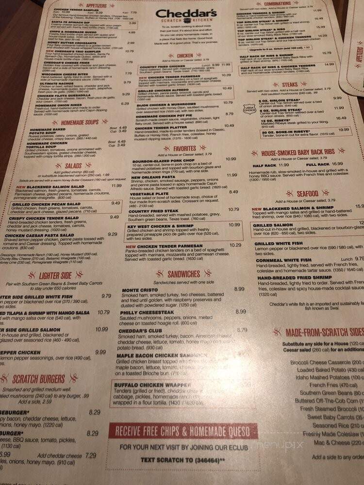 Cheddar's Scratch Kitchen - Tampa, FL menu_pic