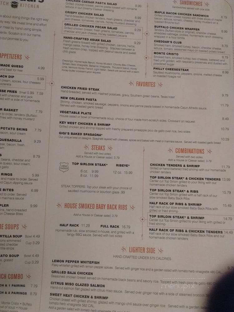 Cheddar's Scratch Kitchen - Tampa, FL menu_pic