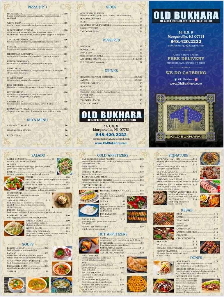 Old Bukhara Charhouse - Freehold, NJ menu_pic