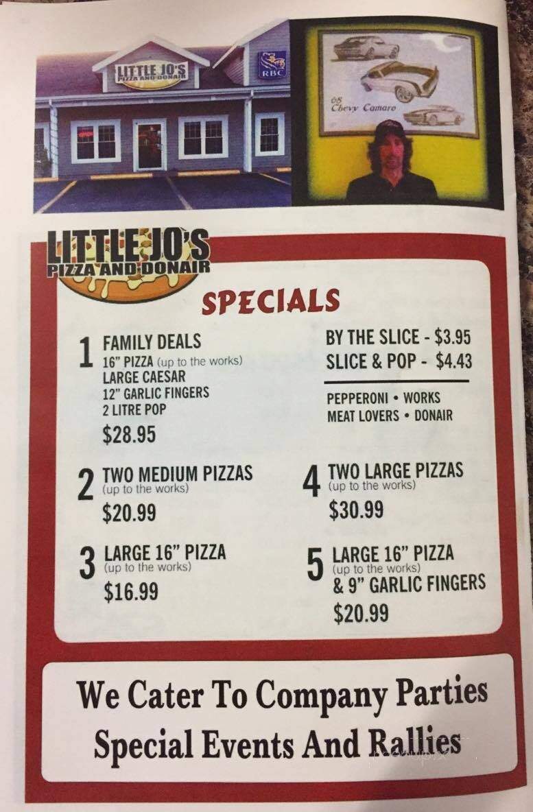 Little Jo's Pizza and Donair - Upper Tantallon, NS menu_pic