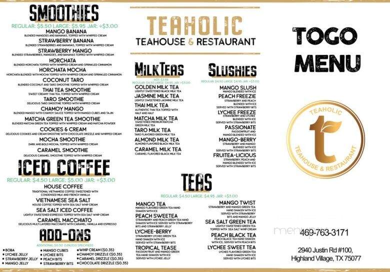 Teaholic Teahouse & Restaurant - Highland Village, TX