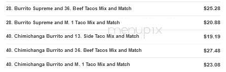 El Paso Mexican Grill - West Monroe, LA menu_pic