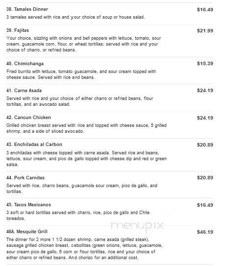 El Paso Mexican Grill - West Monroe, LA menu_pic