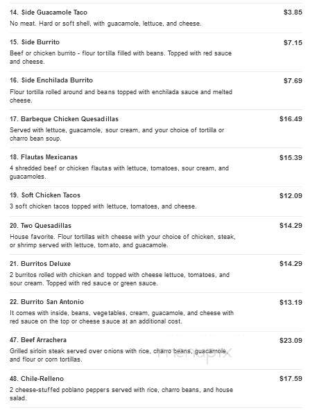 El Paso Mexican Grill - West Monroe, LA menu_pic