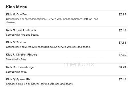 El Paso Mexican Grill - West Monroe, LA menu_pic