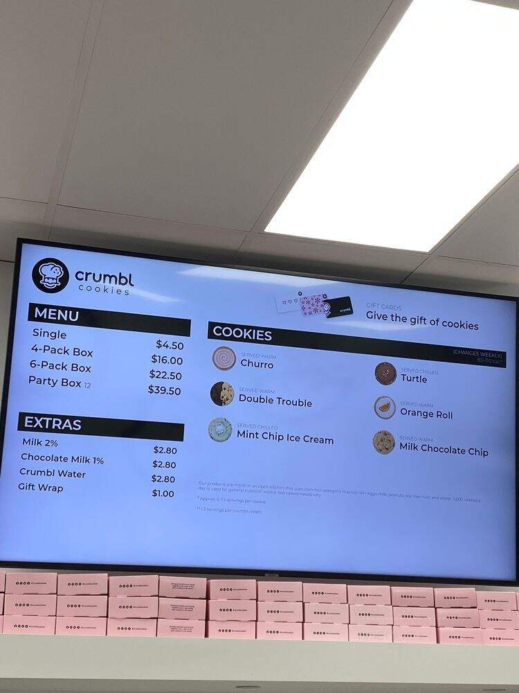 Crumbl Cookies - Lake Forest, CA menu_pic