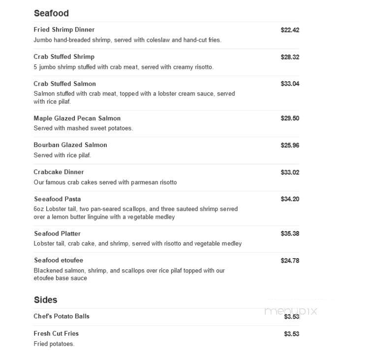 Will-Onita's Family Restaurant - Jeannette, PA menu_pic