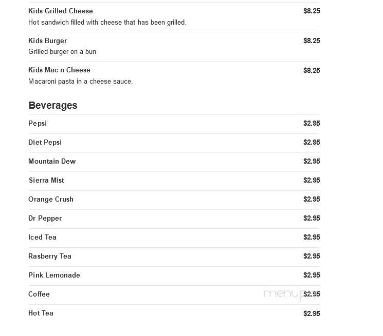 Will-Onita's Family Restaurant - Jeannette, PA menu_pic