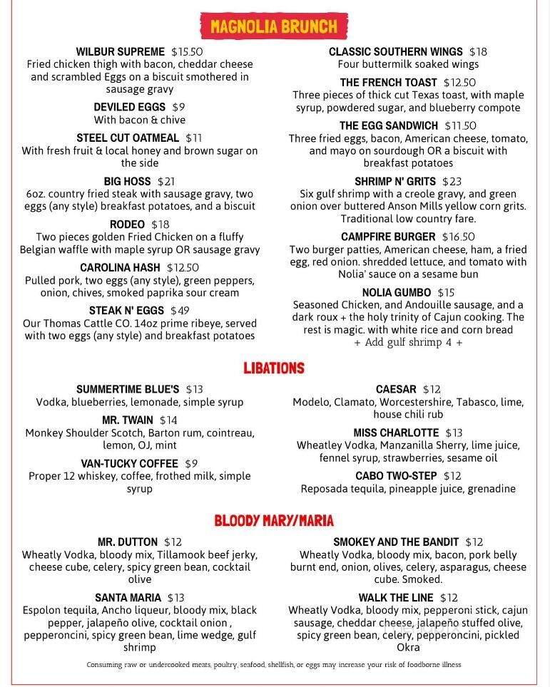 Magnolia Tavern - Vancouver, WA menu_pic