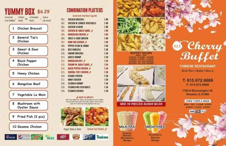 815 Cherry Buffet - Streator, IL menu_pic