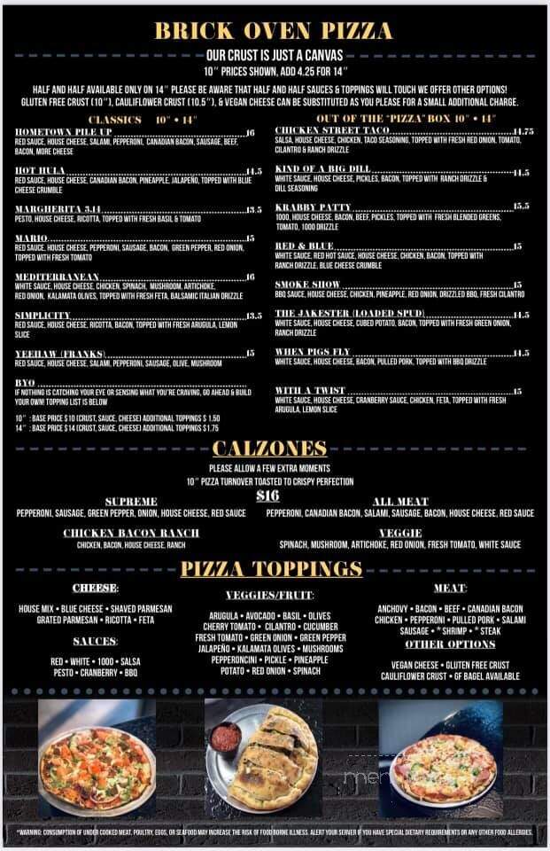 Slices Brick Oven House - Moses Lake, WA menu_pic
