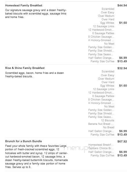 Bob Evans Restaurant - Anderson, IN menu_pic